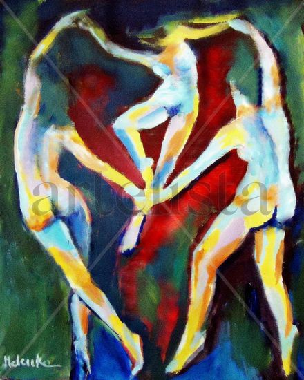 "Kindred spirits" Acrylic Canvas Nude Paintings