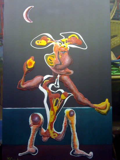 tecnocrata Acrylic Canvas Figure Painting