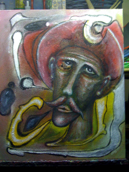 quijote Mixed media Canvas Figure Painting