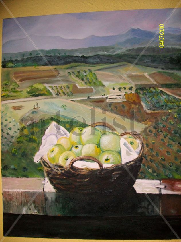 CESTO Y MANZANAS
