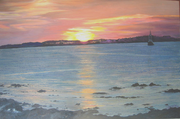 Puesta de sol en Punta del Este