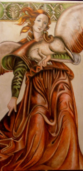 ángel Oil Canvas Figure Painting