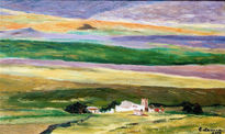 Paisaje en violeta