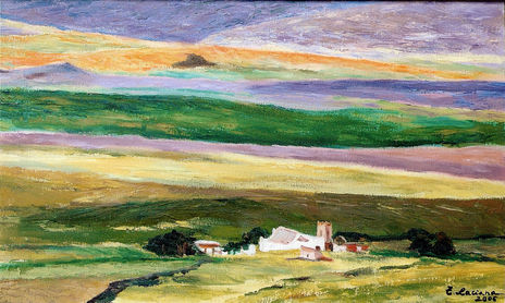 Paisaje en violeta