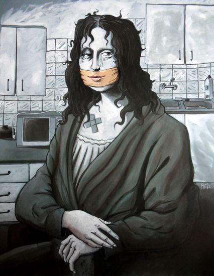 Sonríe, Monalisa que nos están mirando Mixed Media