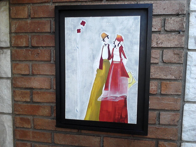 Cuadro decorativo. Pareja. Acrylic Panel Figure Painting