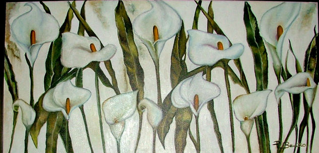 calas Oil Canvas Floral Painting