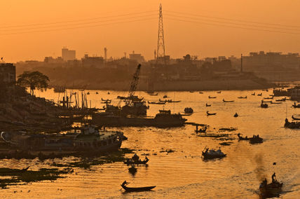 Dhaka - View along...