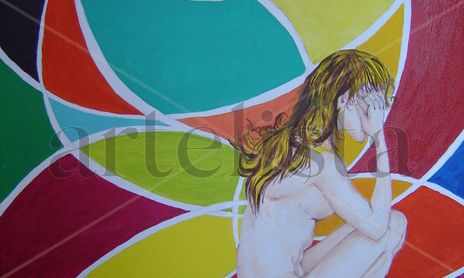 mujer en moviento
