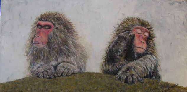 ¿ENFADADOS? Oil Canvas Animals