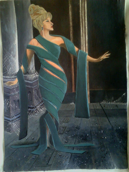 MUJER Acrylic Canvas Figure Painting