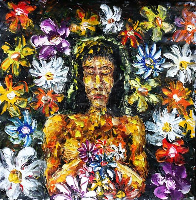 painting Mother Nature 2 - retro oil painting