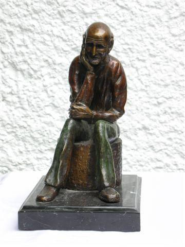 Viejito Bronce Figurativa