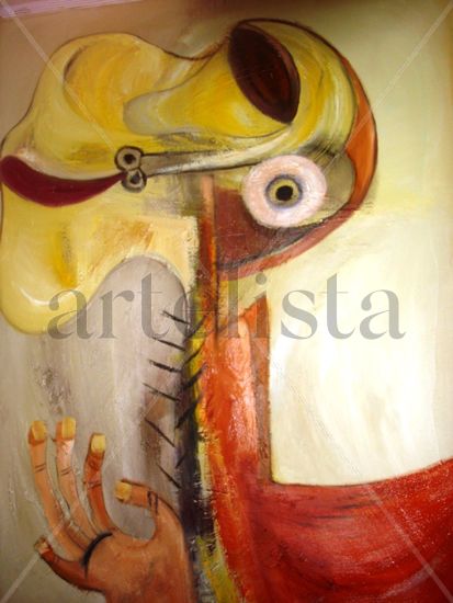 The Restlessness of Waiting Oil Canvas Figure Painting