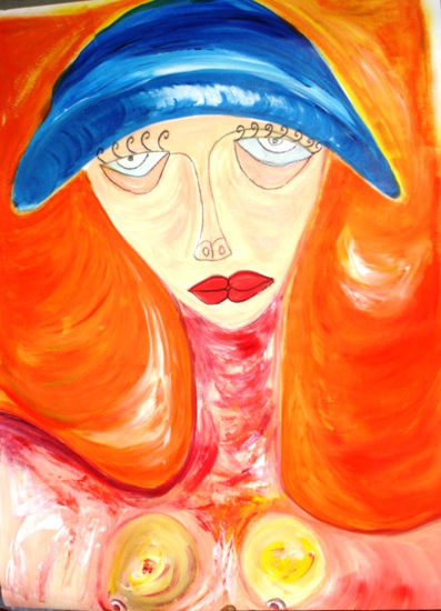 Odalisca Habanera II Acrylic Card Figure Painting