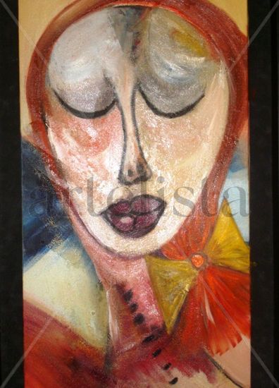 Resigned/ Resignada Oil Canvas Figure Painting