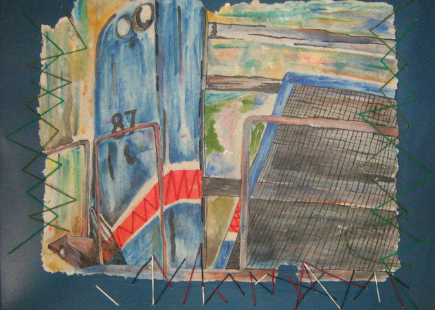 Locomotora 87 Media Mixta Cartulina Figura