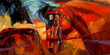 Horse blue
