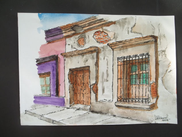 Casa vieja en Mazatlán Watercolour Paper Landscaping