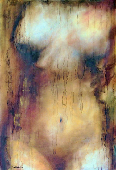 Aniel Mixed media Panel Nude Paintings