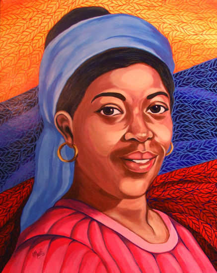 Juana Ramírez "La Avanzadora" Acrylic Canvas Portrait