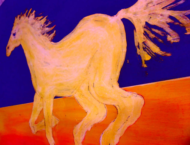 COMPOSICION VLAS CABALLO Acrylic Card Figure Painting