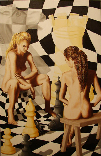 Ajedrez Oil Canvas Nude Paintings