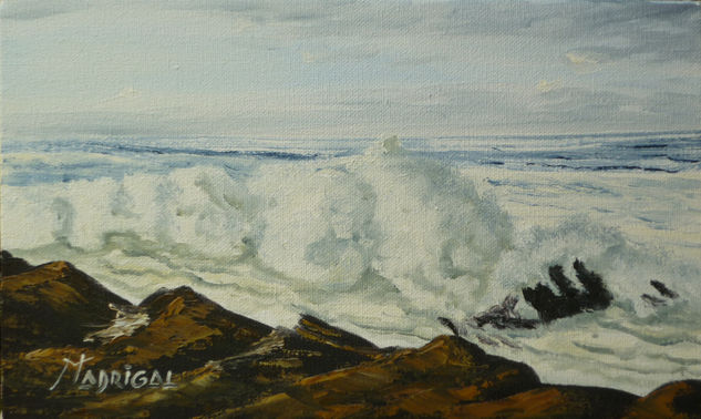 Espuma de mar Oil Textile Marine Painting