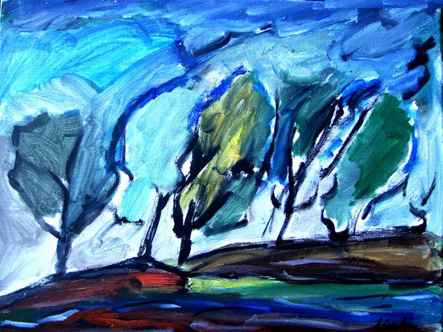 PAISAJE SOBRE ÁRBOLES