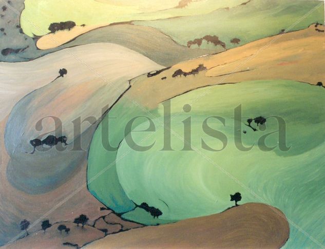 paisaje 5 Acrylic Canvas Landscaping