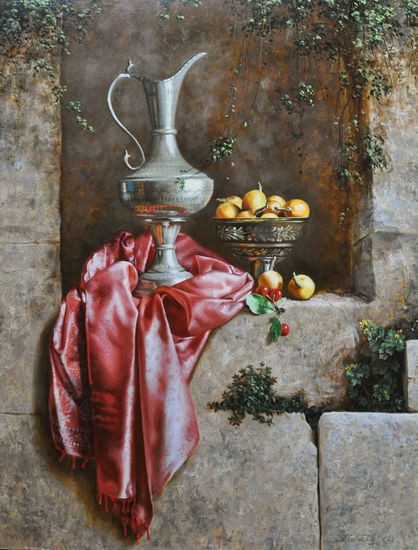 Siryan still-life Oil Canvas Still Life Paintings