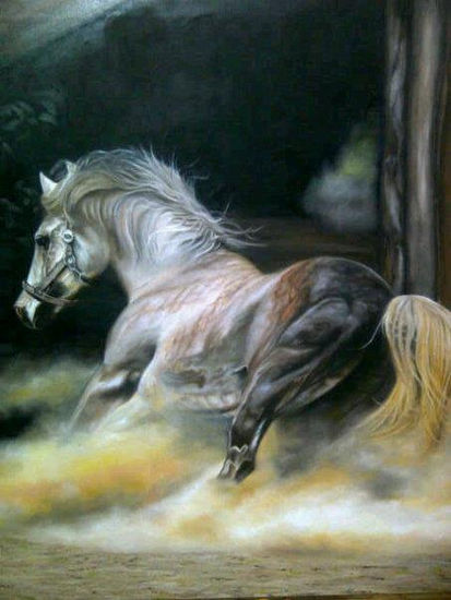 cuadro hiperrealista Oil Canvas Animals