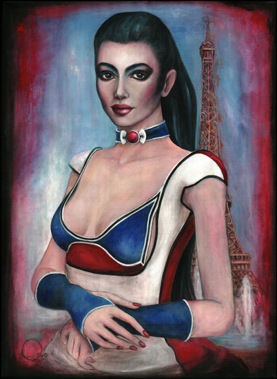 Donna de Paris Óleo Lienzo Retrato