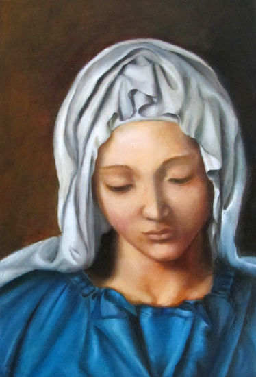 LA PIEDAD Oil Canvas Figure Painting