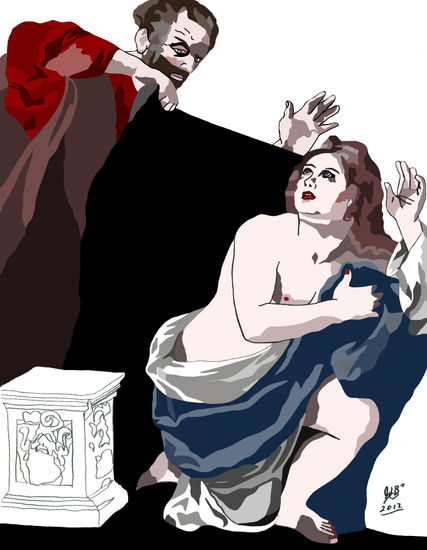 Susanna and the Elders_1609_BADALOCCHIO_copydraw by jlb f 