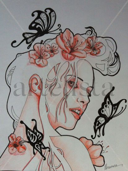 Flores. Mixed Media