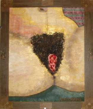 Sagrado triángulo Acrylic Panel Nude Paintings