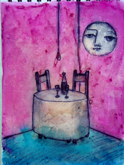 luna en cuarto Ink Paper Others