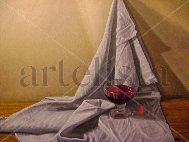 Copa de Vino Oil Canvas Still Life Paintings