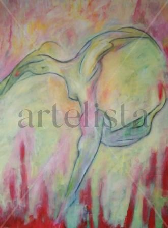 La bailarina triste Acrylic Textile Others