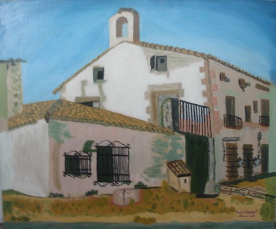 Cortijo Óleo Lienzo Paisaje