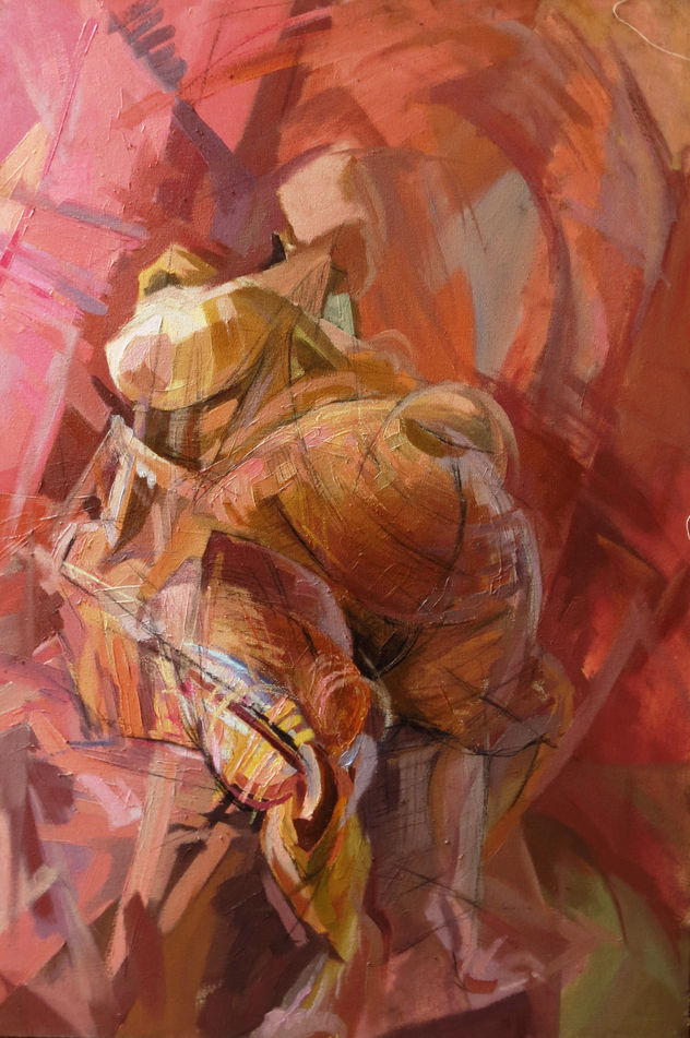 Abstracción de desnudo femenino