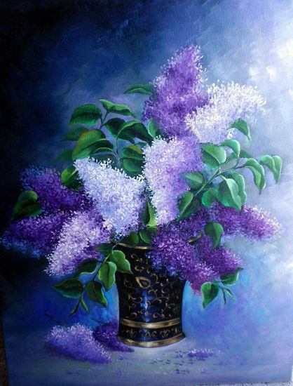 AROMAS Oil Canvas Floral Painting