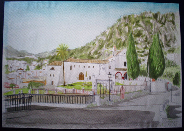 Convento de los Capuchinos Acuarela Papel Paisaje