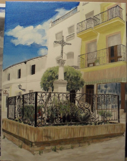 Plaza de las Verduras Acrylic Canvas Landscaping