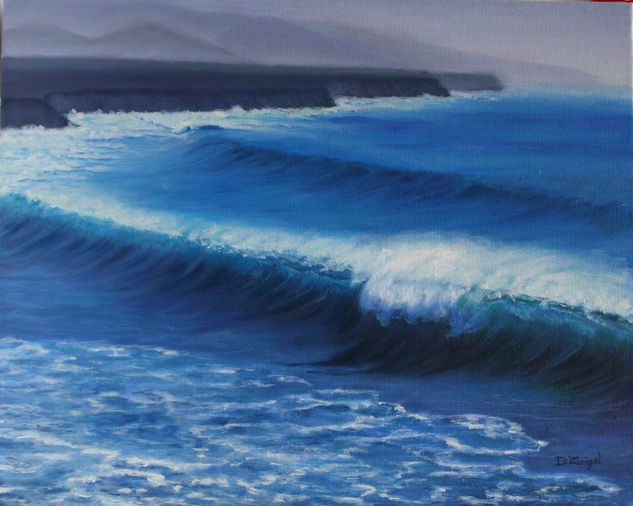 cotillo Oil Canvas Marine Painting