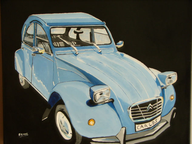 El citroën 2CV de Carlos Acrílico Lienzo Otros