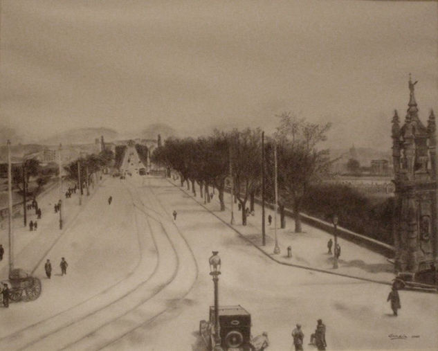 Puente de Toledo (Madrid) 1930 Pencil (Black) Paper Landscaping