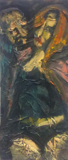 Cliente habitual Oil Panel Figure Painting