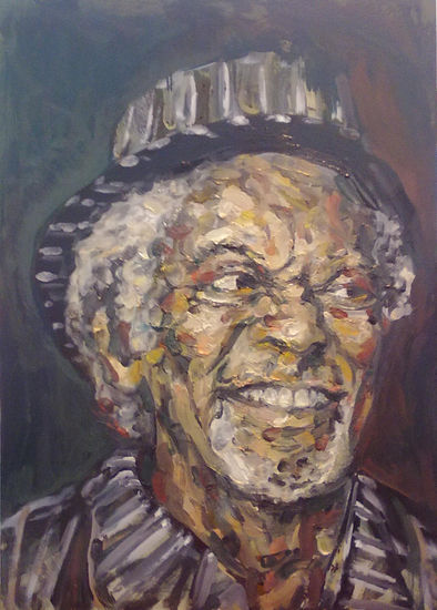 lloyd knibb Oil Panel Portrait